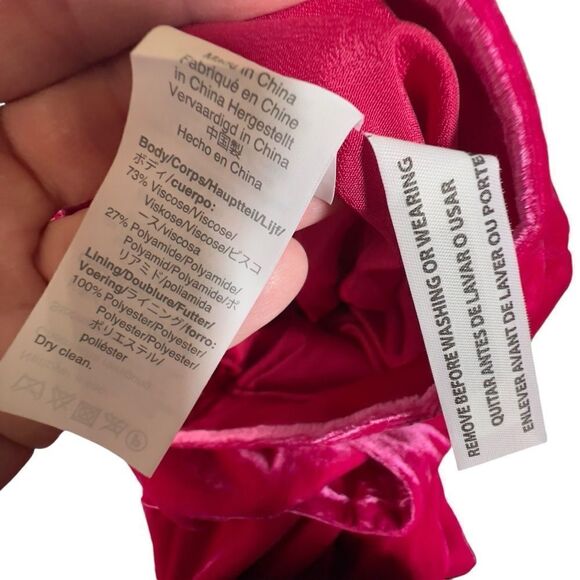 J Crew sz 0 Velvet Bright Berry Pink Pull On Peyton Pant High Rise Waist Trouser - Picture 11 of 14